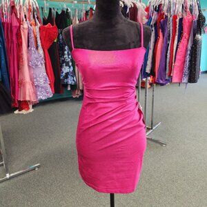 Lovely Day Miyako Size 4, 6, 10 Fuchsia Pink Mini Homecoming Formal Dress
